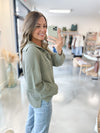 Audra Waffle Henley Sweater