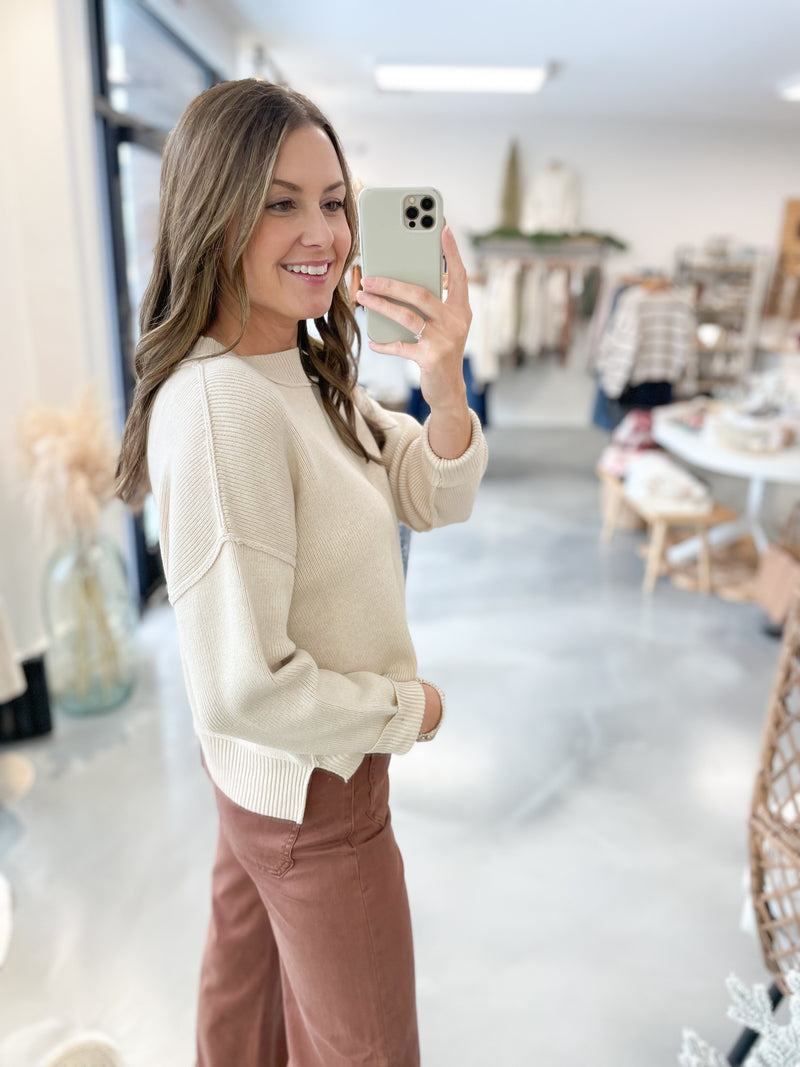 Peyton Sweater in Oat