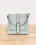 Roberta Whipstich Crossbody Grey Blue
