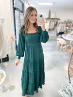 Elyse Dress in Evergreen