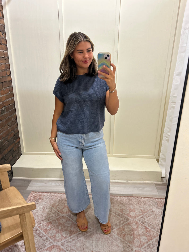 Chase Cropped Wide Leg Jean