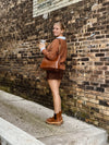 Kyle Suede Skirt in Espresso