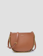 Zohra Chain Saddle Bag Brown