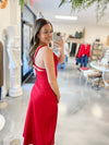 Enchanted Slip Dress in Red