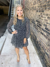 Callie Abstract Dress in Black