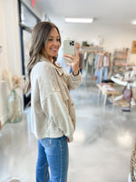 Aura Fleece Jacket in Ash Mocha