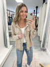 Alex Utility Jacket in Taupe