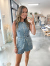 Dara Denim Vest & Short Set