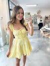 Santorini Dress in Yellow