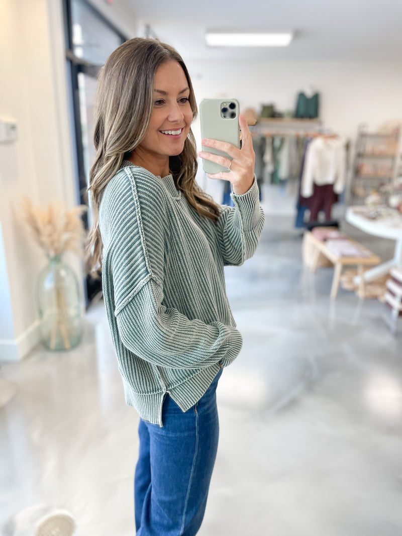 Winnie Sweater in Ash Jade