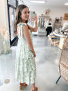 Marissa Tiered Dress in Sage