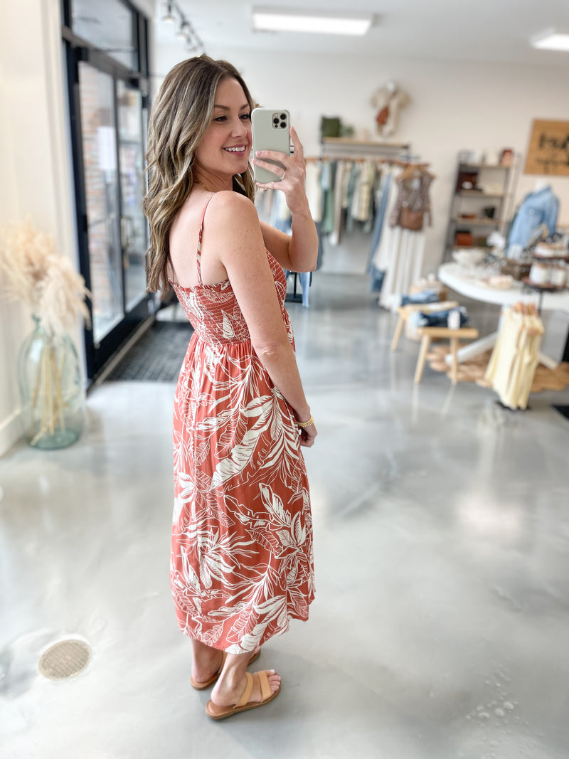 Poppy Print Smocked Dress