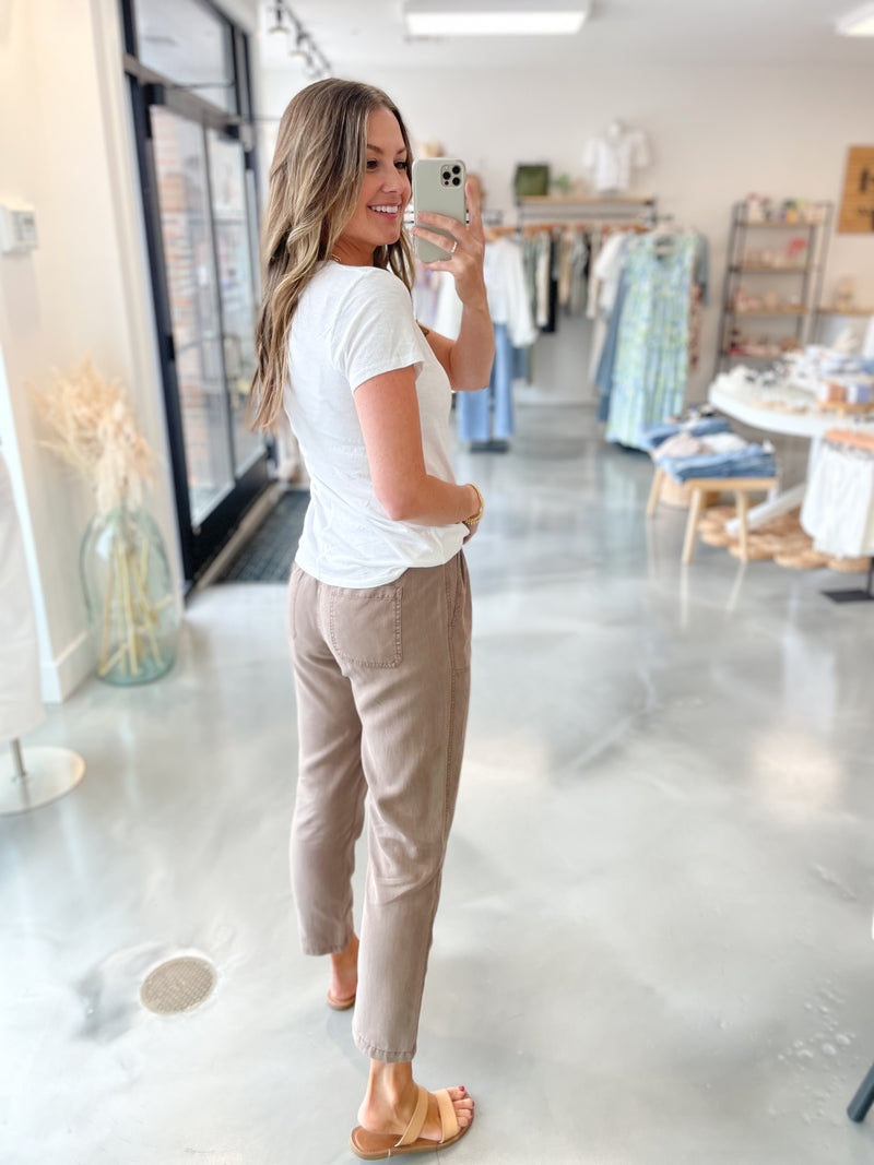 Channing Tencel Pants in Cocoa