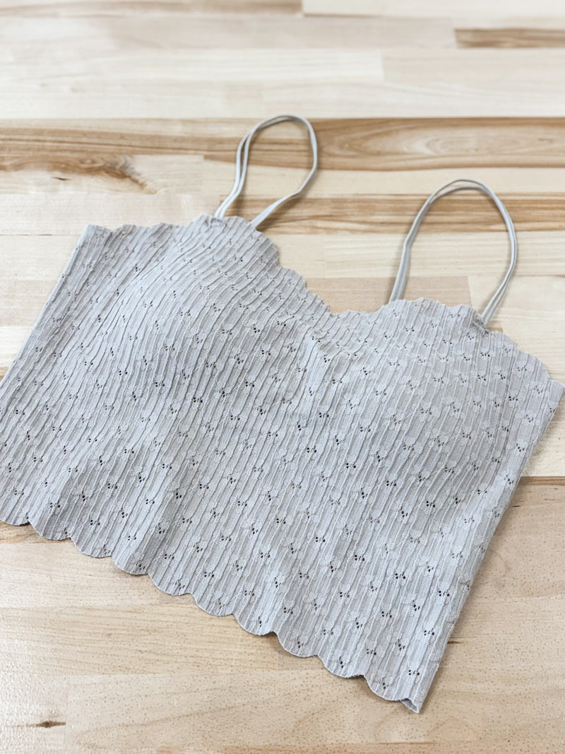 Seamless Lace Bralette in Mocha