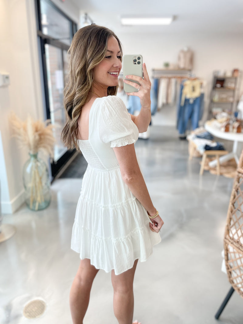 Winslow White Tiered Dress