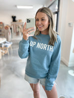 Up North Crewneck in Mist