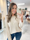 Vanilla Cableknit Sweater