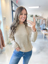 Hadley Vintage Wash Sweater Taupe