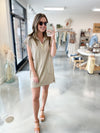 City Zip Jacquard Dress
