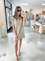 City Zip Jacquard Dress