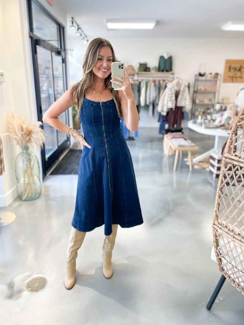 Dolly Denim Corset Dress