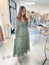 Eucalyptus Floral Maxi Dress