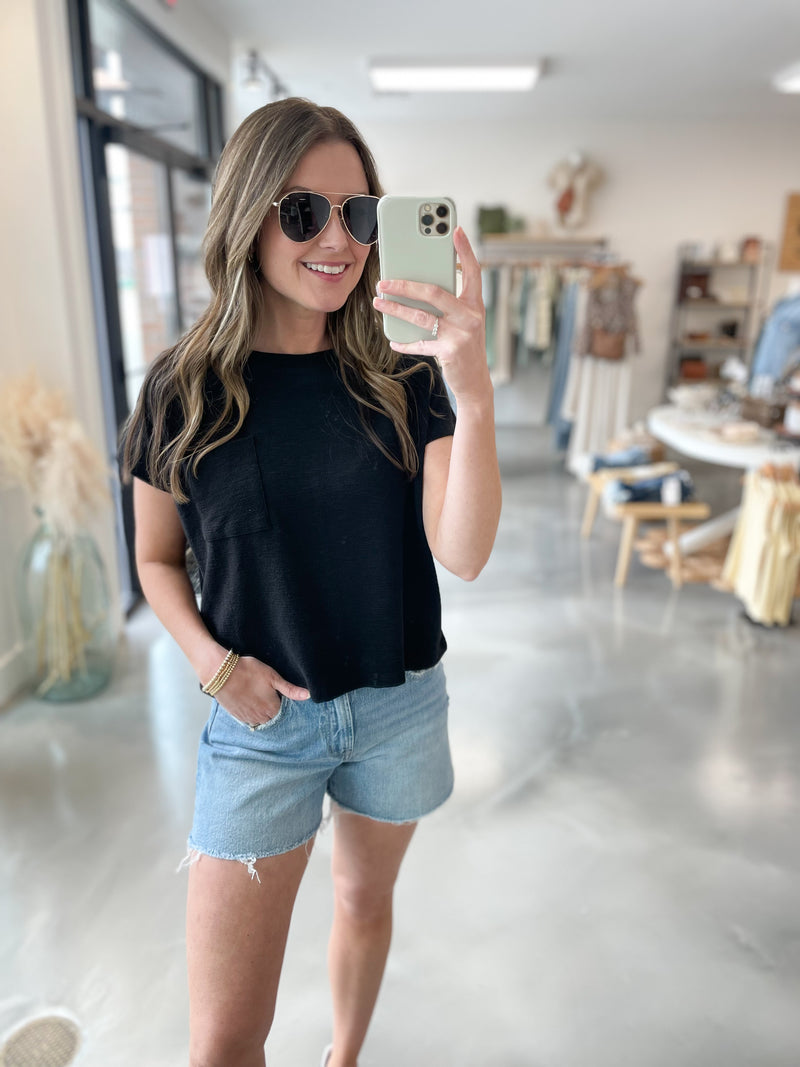 Capsule Tee in Black