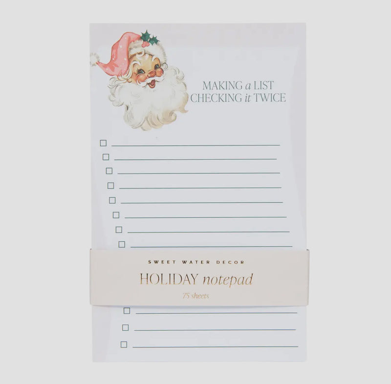 Vintage Santa Notepad