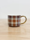 Brown Plaid Mug