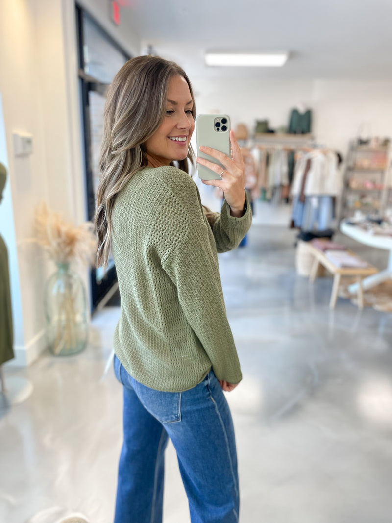 Whitney Sweater in Olive