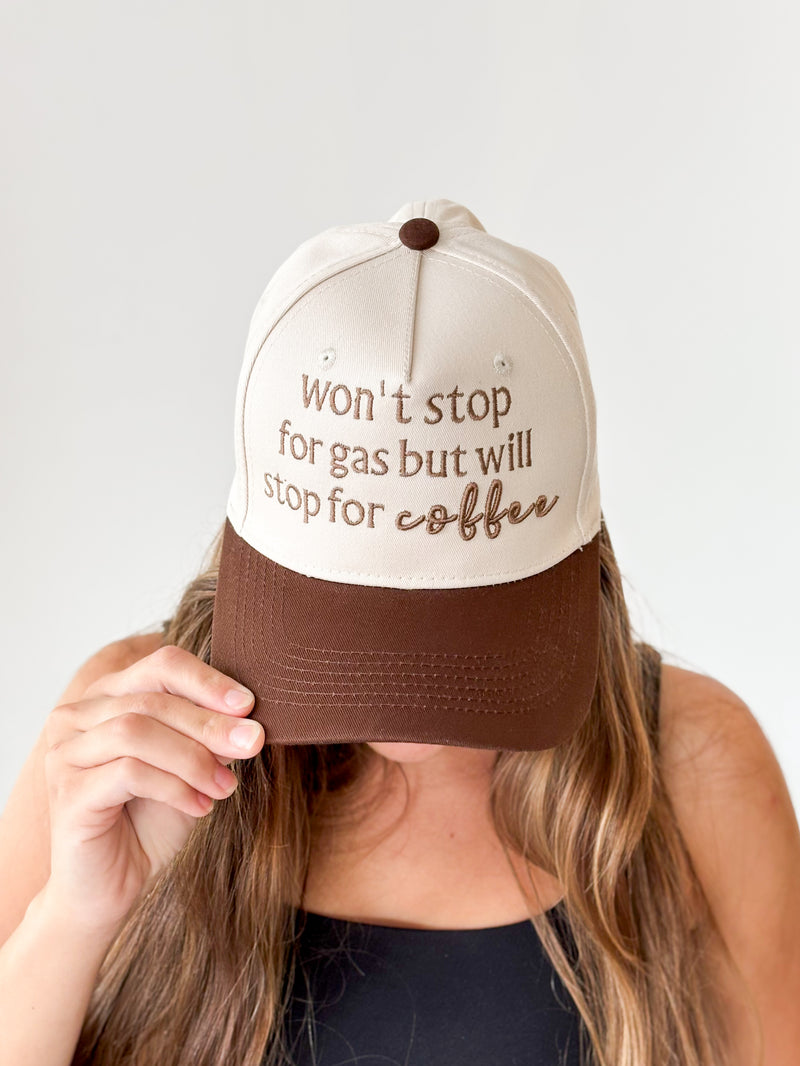 Won’t Stop for Gas Embroidered Hat