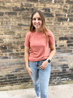 Bamboo Tee in Terracotta