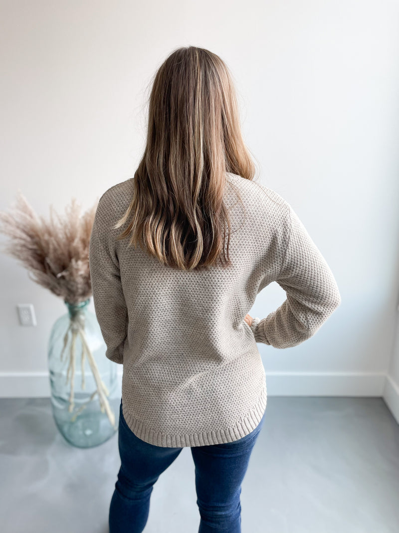 Fall Staple Sweater in Beige