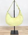 Aria Whipstich Crescent Bag in Pastel Yellow