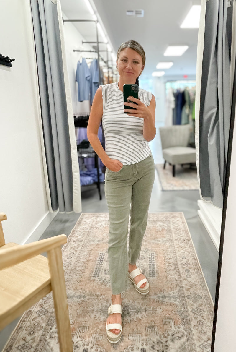 Lainey Jeans in Olive