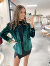 Emerald Velvet Blazer