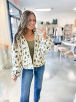 Floral Sherpa Jacket