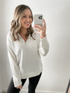 French Terry Pullover in Ivory