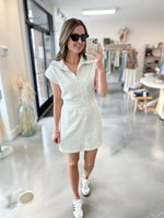 Luxe Scuba Dress in Grey
