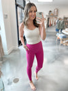 Essential Pocket Leggings Hot Pink / FINAL SALE