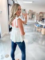 Paris Tie Shoulder Tank