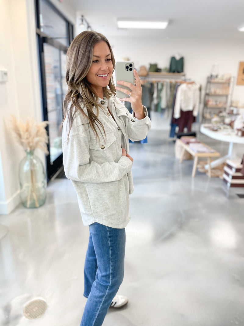 Cozy Season Jacket in Grey