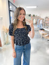 Maren Navy Floral Shirt