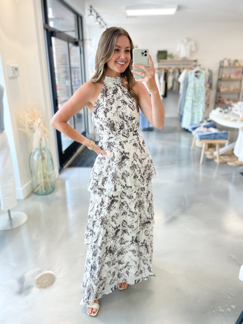 Roma Tiered Organza Dress