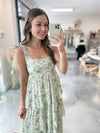 Marissa Tiered Dress in Sage