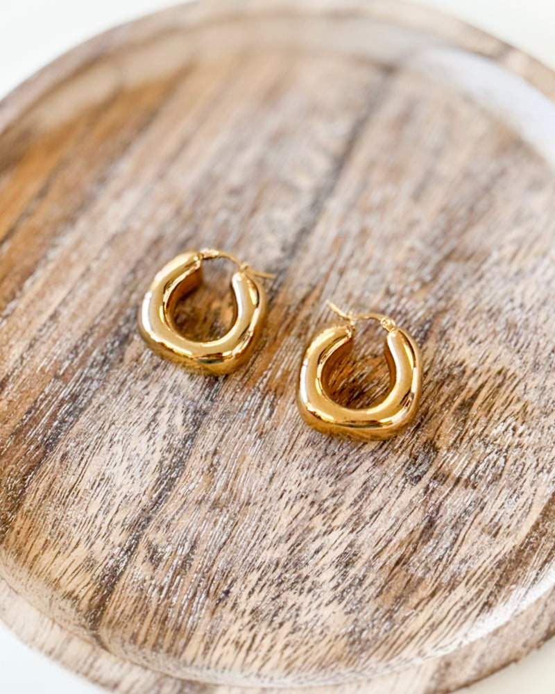 Gold Chunky Hoops