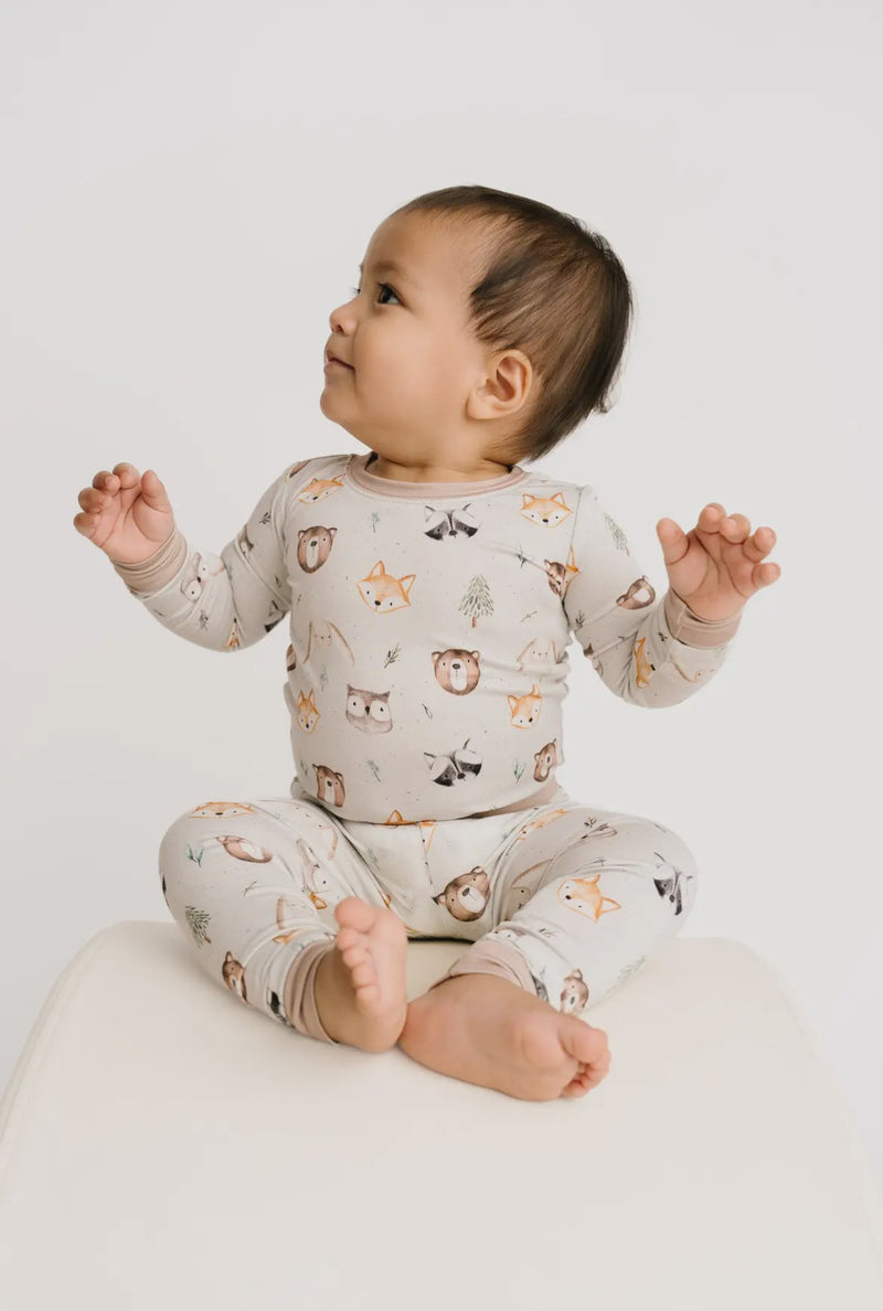 Woodland Friends Bamboo Pajamas