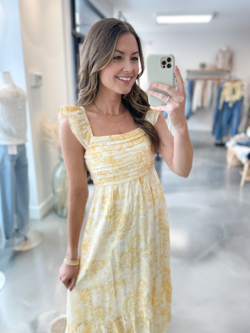 Tenley Butter Floral Dress