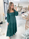 Elyse Dress in Evergreen