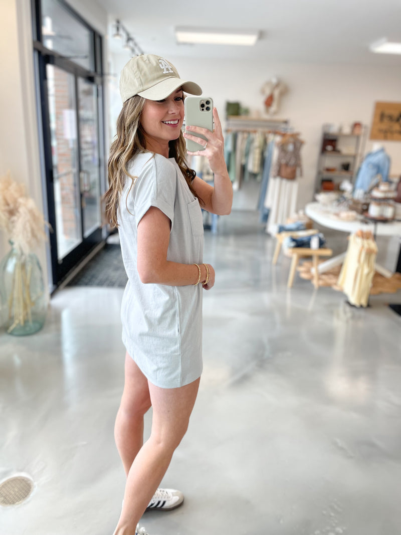 Daily Tee Dress in Grey